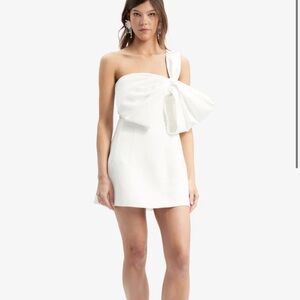 Bardot Mini Bow Dress